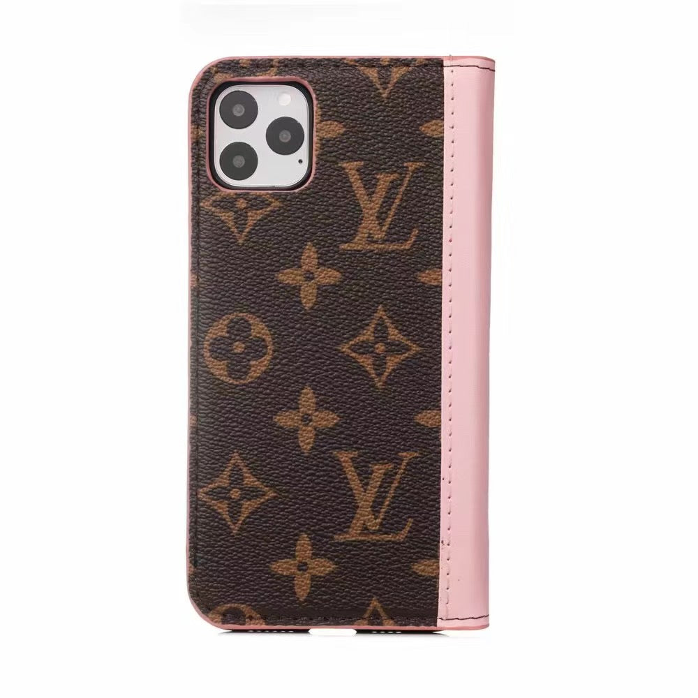 Louis Vuitton Leather Wallet Phone Case For iPhone 11 50% Off Retail – Phone Swag