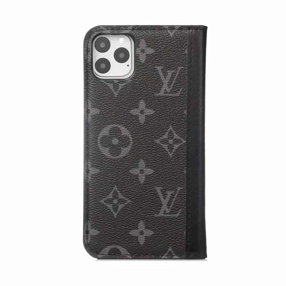 Louis Vuitton Leather Wallet Phone Case For iPhone 11 Pro Max 50% Off – Phone Swag