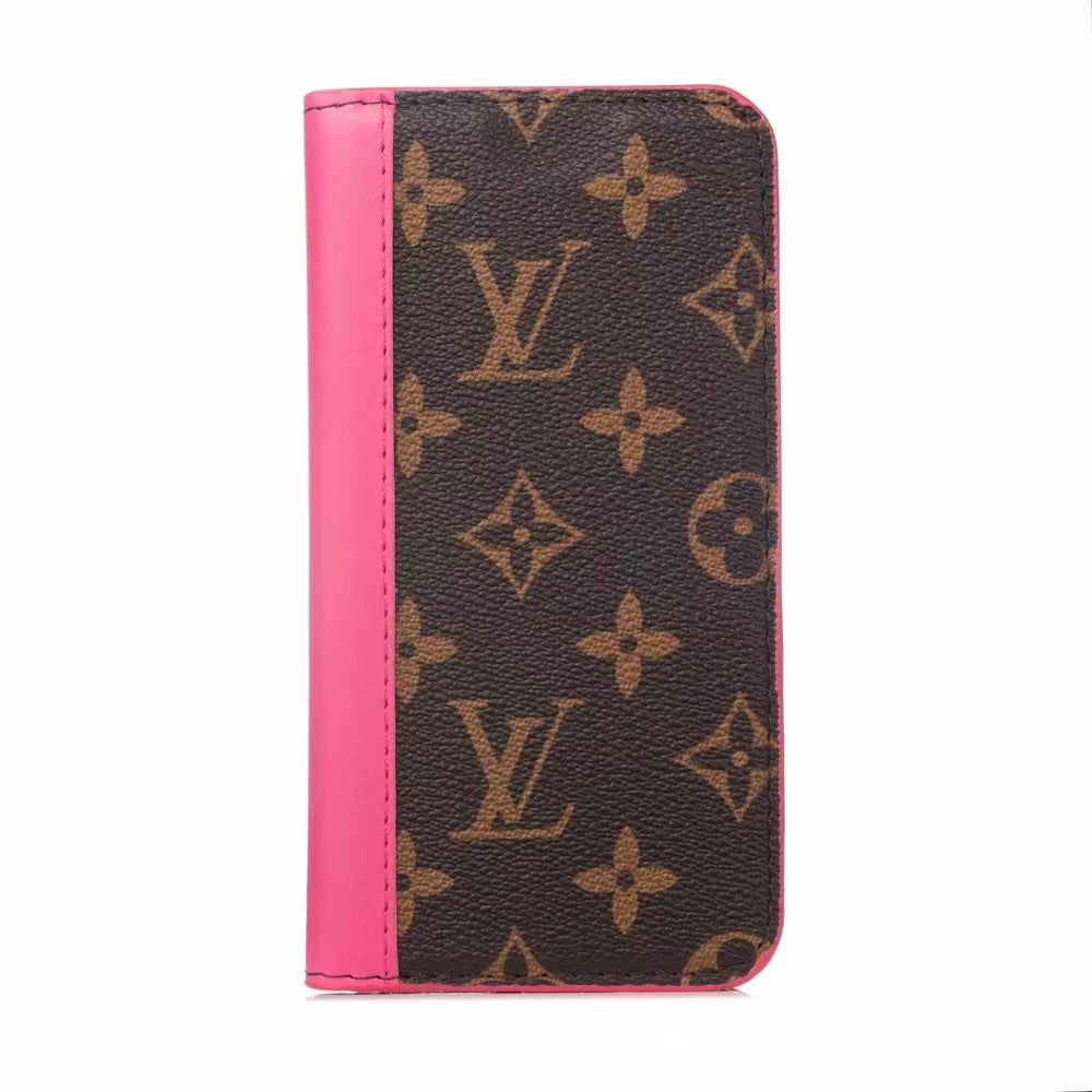 Louis Vuitton Leather Wallet Phone Case For iPhone XS 50% Off – Phone Swag