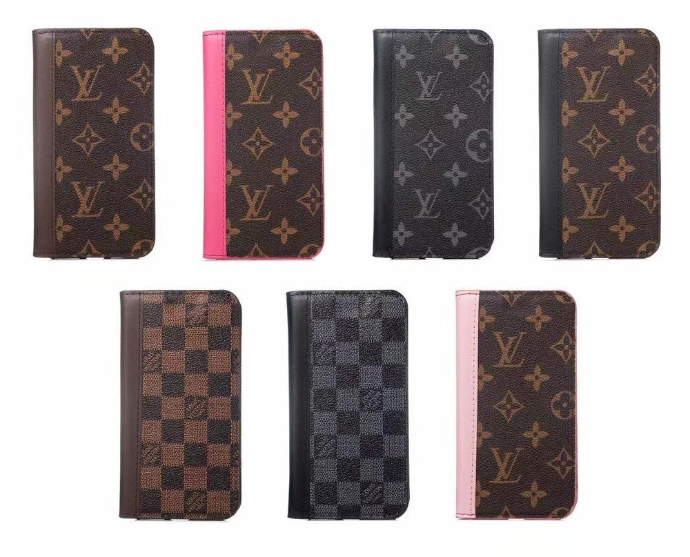 Louis Vuitton Leather Wallet Phone Case For iPhone XS 50% Off – Phone Swag