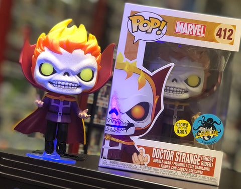 funko pop doctor strange ghost rider glow in the dark