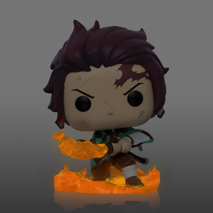 POP! Demon Slayer - Tanjiro Kamado w/ Flaming Blade 1:6 Chance For Chase  #874 Special Edition Exclusive