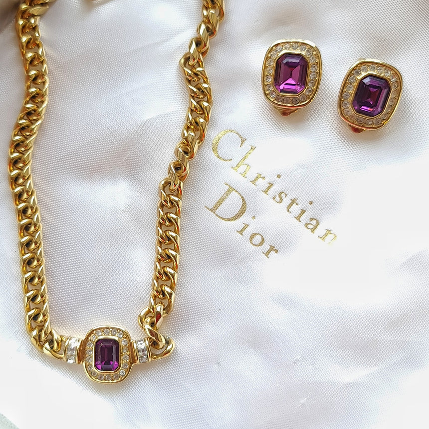 Dior vintage necklace  High fashion jewelry Diamond accessories Dior  jewelry