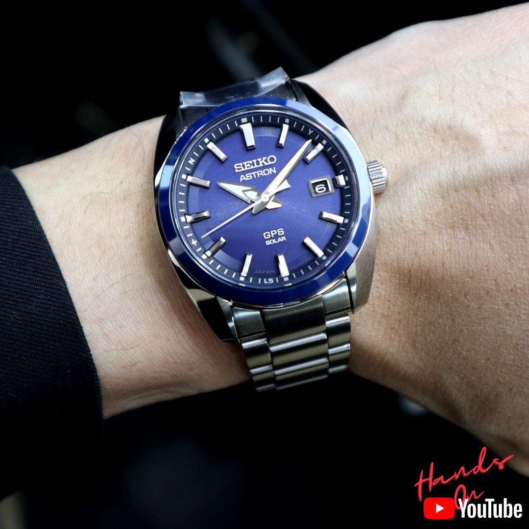 Seiko Astron GPS Solar 39mm Blue Dial SSJ003J1