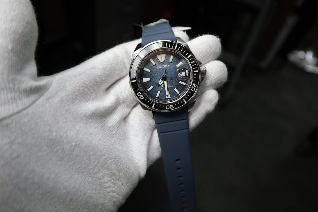 SEIKO PROSPEX SAVE THE OCEAN 'KING SAMURAI' AUTOMATIC WATCH IN BLUE DI