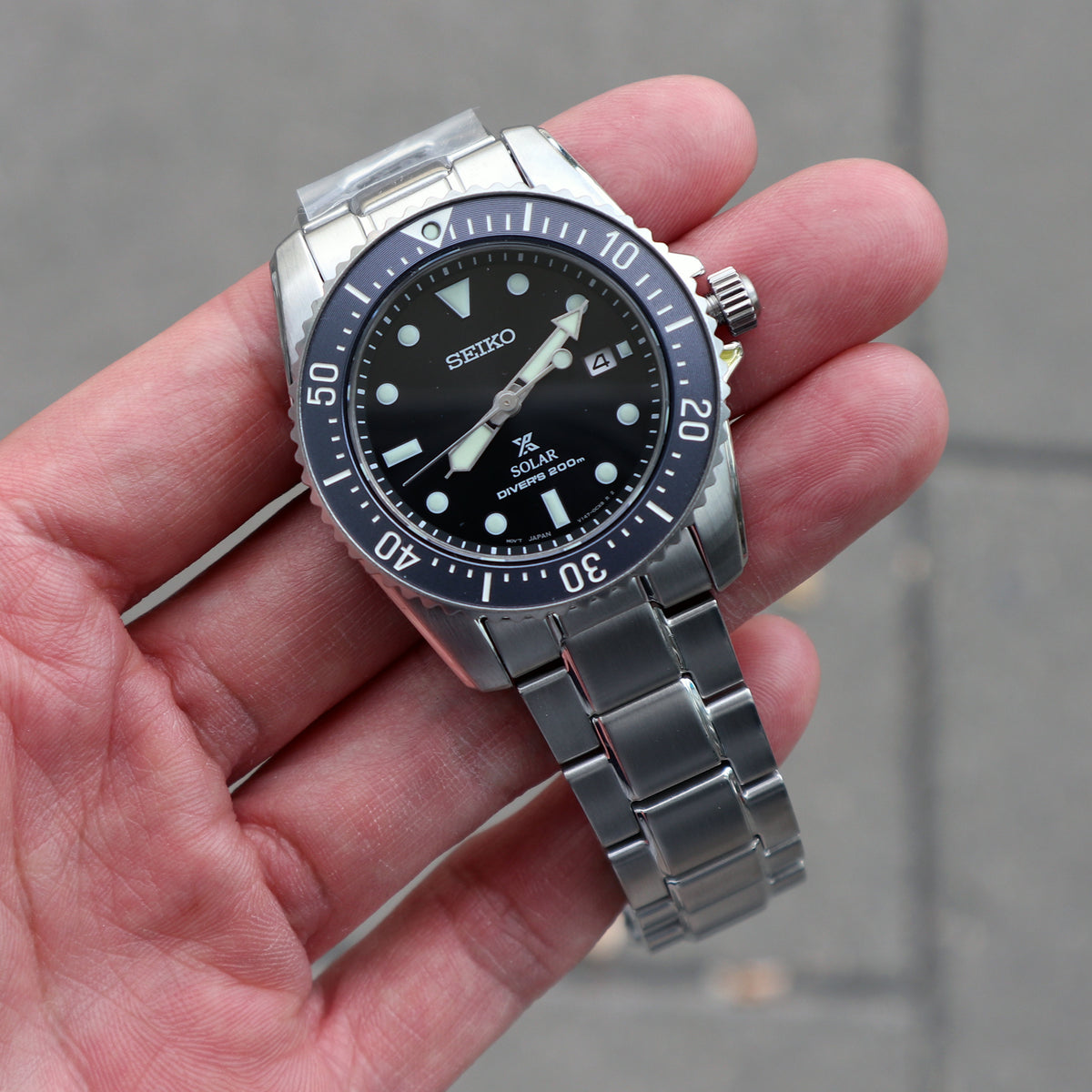 Seiko Prospex  Solar 200m 660ft diver's watch SNE569P1