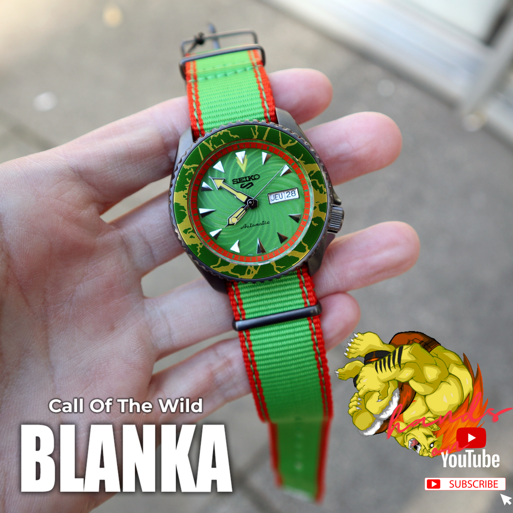 SEIKO 5 SPORTS STREET FIGHTER BLANKA LIMITED EDITION SRPF23K1