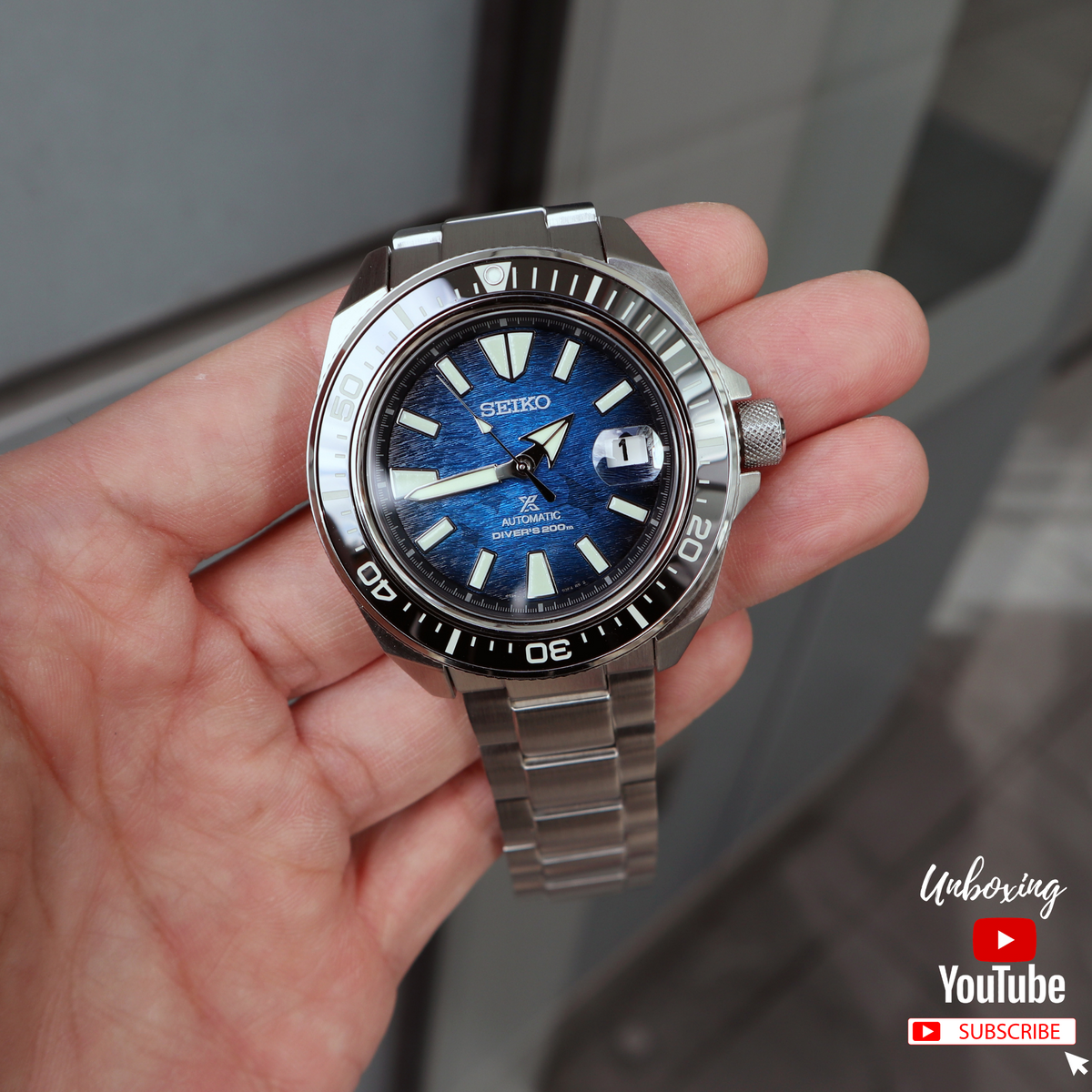 SEIKO PROSPEX KING SAMURAI SAVE THE OCEAN MANTA RAY EDITION SRPE33K1