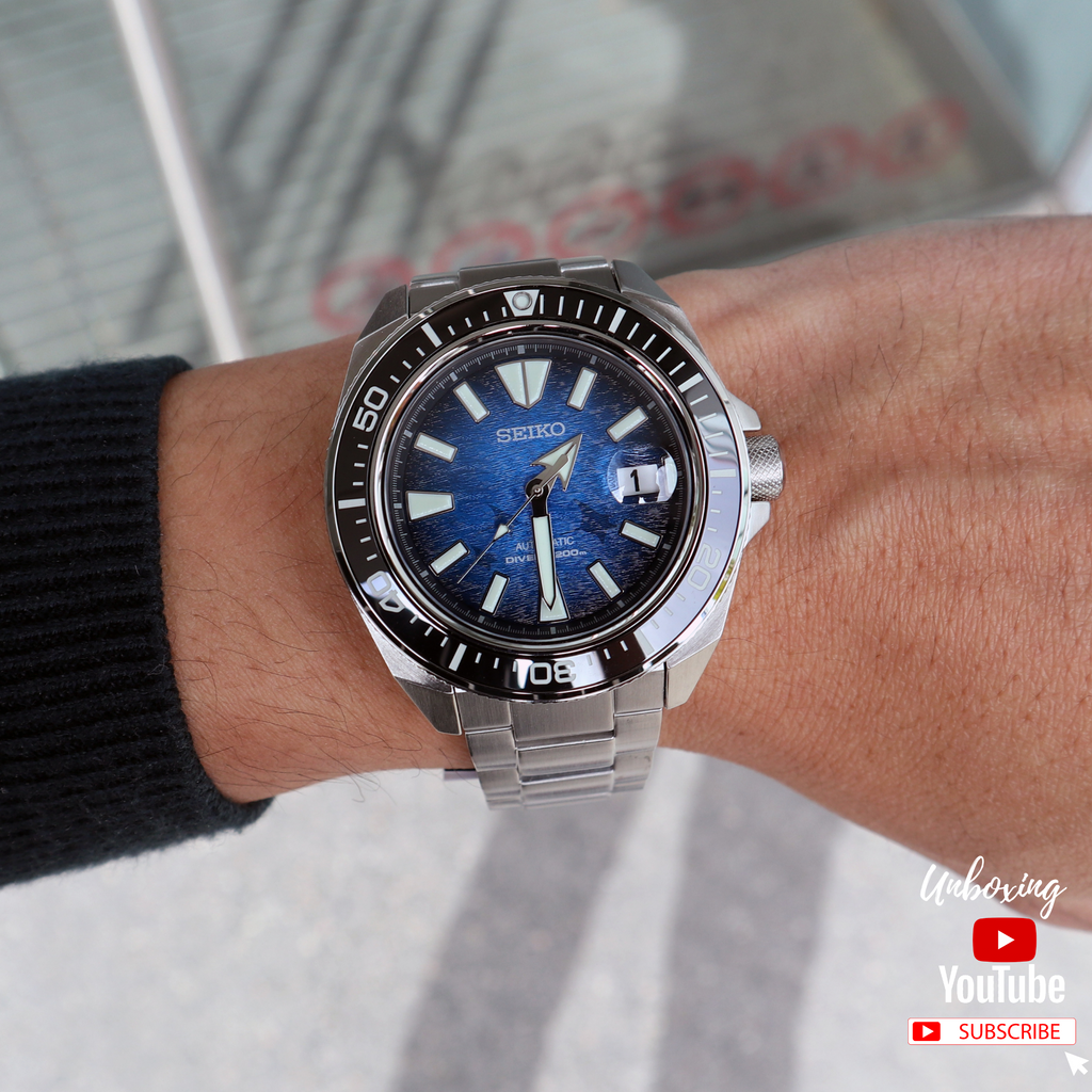 SEIKO PROSPEX KING SAMURAI SAVE THE OCEAN MANTA RAY EDITION SRPE33K1