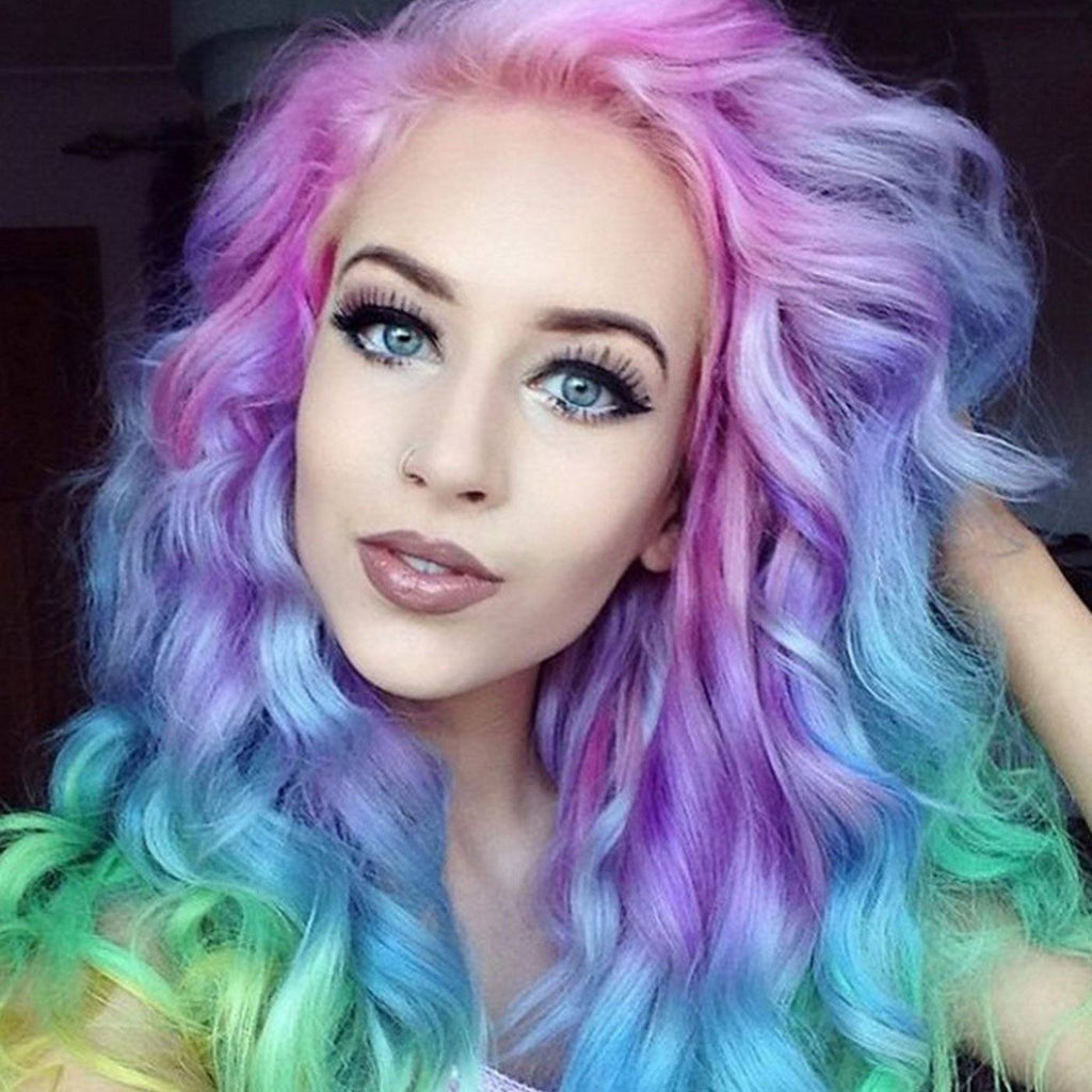 Hair Color Trends  Rainbow Roots Hair  Sunset Hair  Teen Vogue