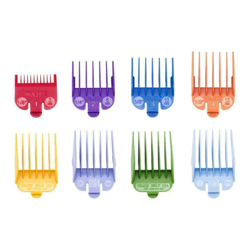 Wahl Coloured Plastic Clipper Guides | #1 to #8 for $45.99 Salon ...