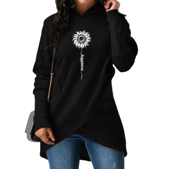 black sunflower hoodie