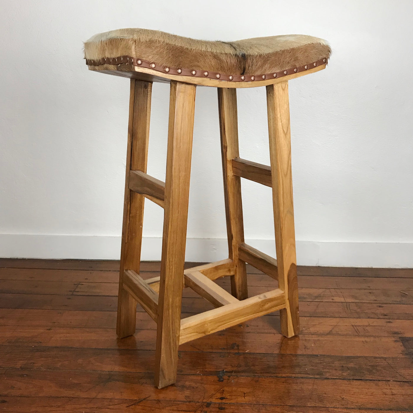 Goat Hide Bar Stool Paradise Living Co 