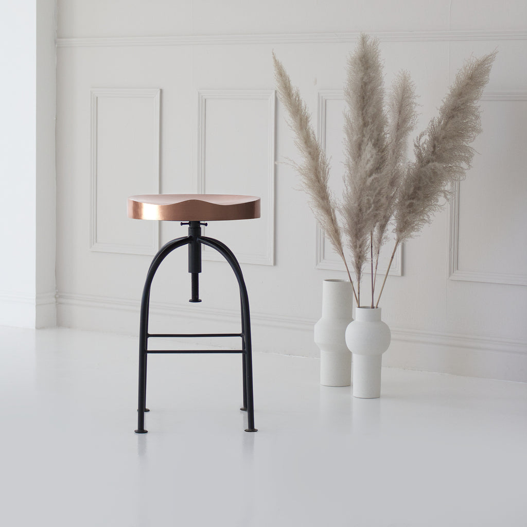 Copper bar stool