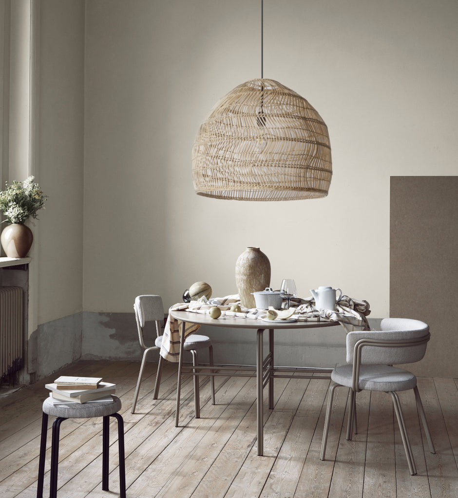 Large rattan pendant light