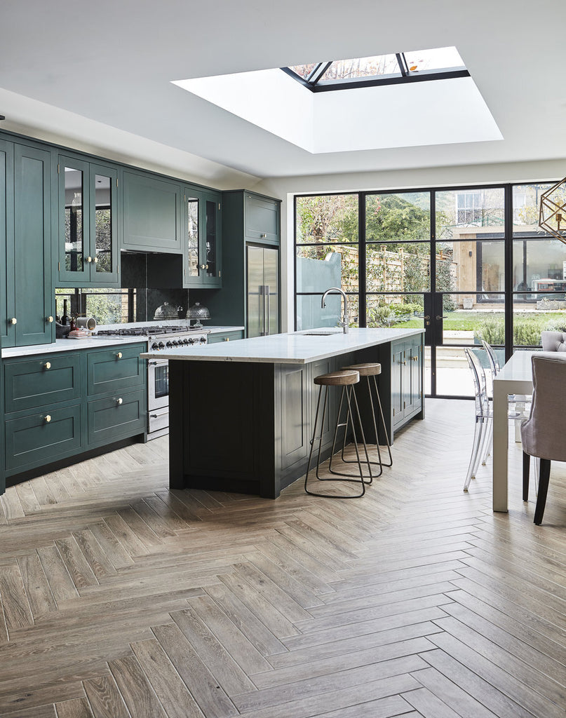 Parquet kitchen flooring