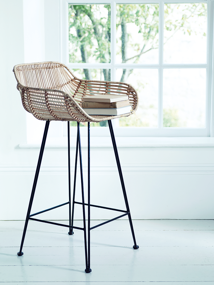 rattan bar stool