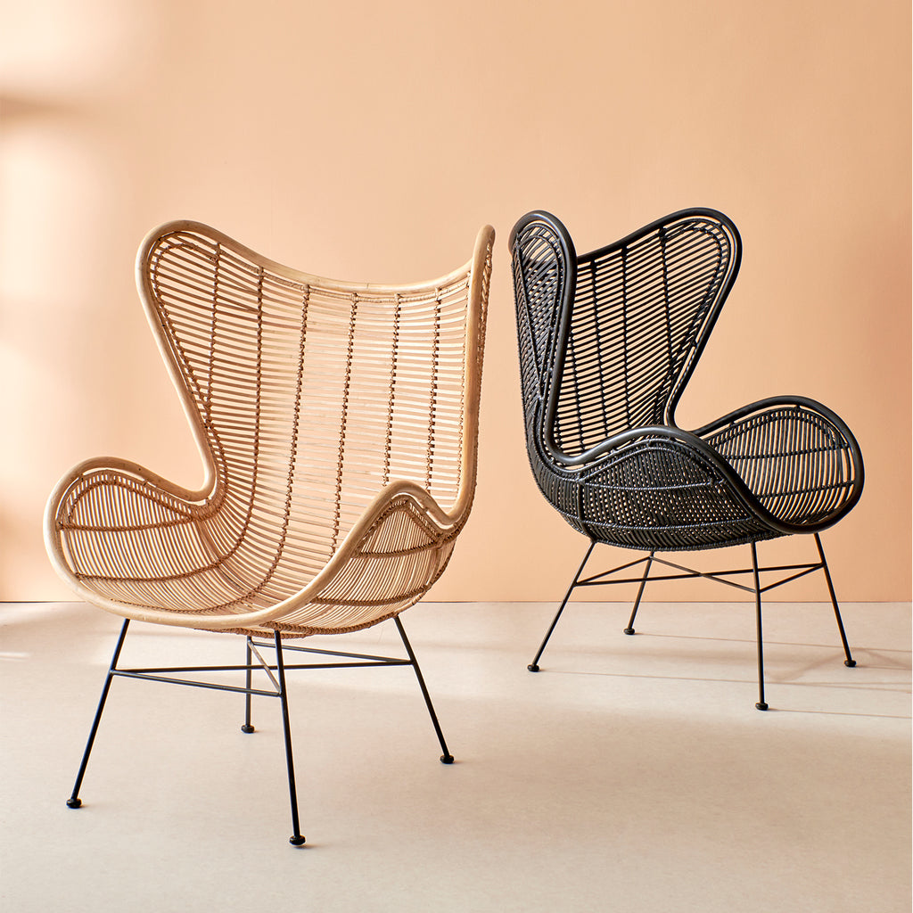 Indoor rattan chairs