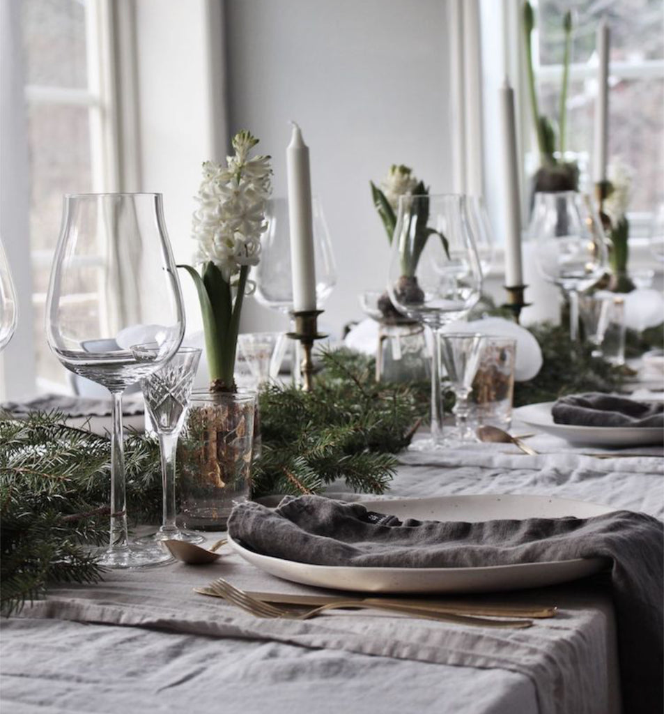 Rustic Scandinavian table setting