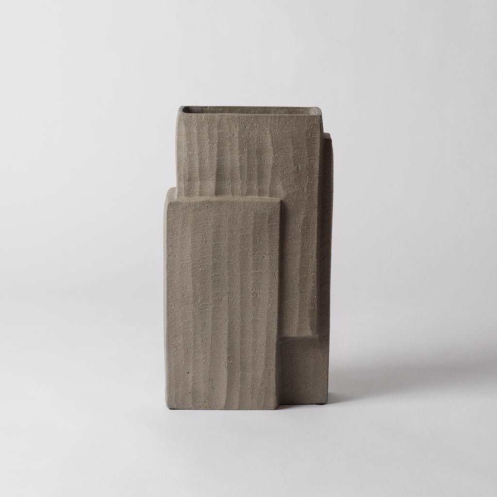 Fagus Grey Industrial Vase, Brutalist | Vaunt Design