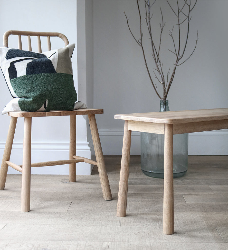 oak dining bench 130cm