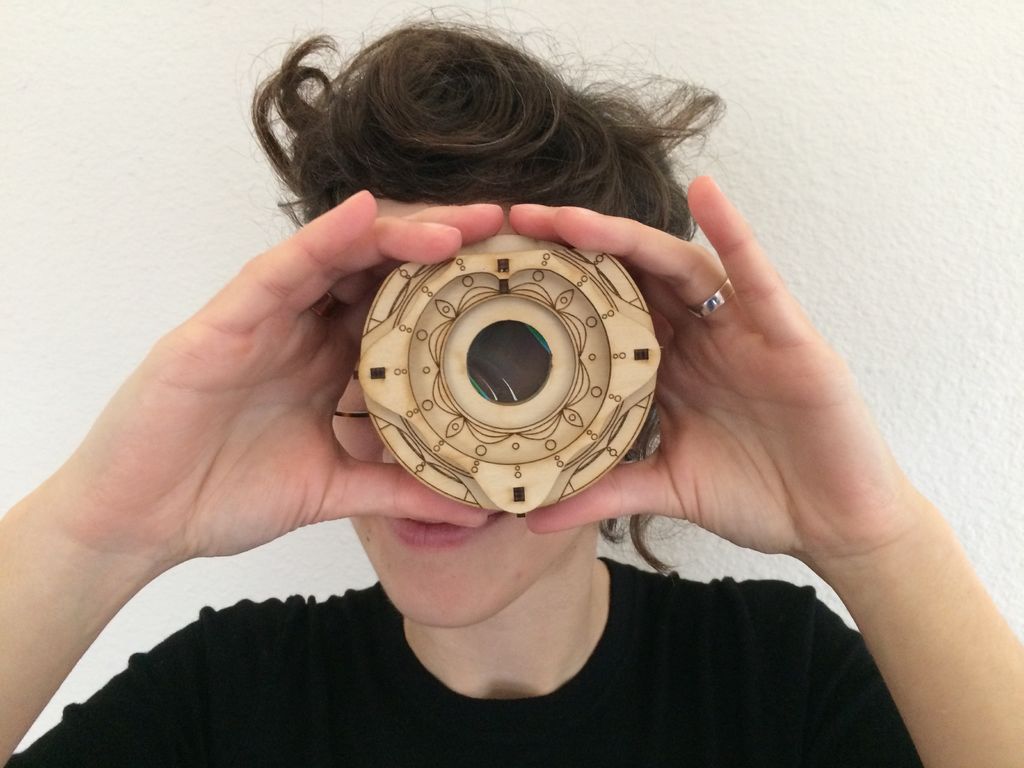 Diffraction Grating Kaleidoscope by Jonathan Bumstead
