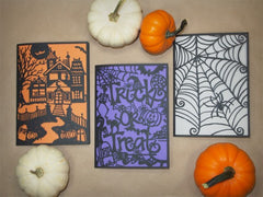 laser cut halloween cards