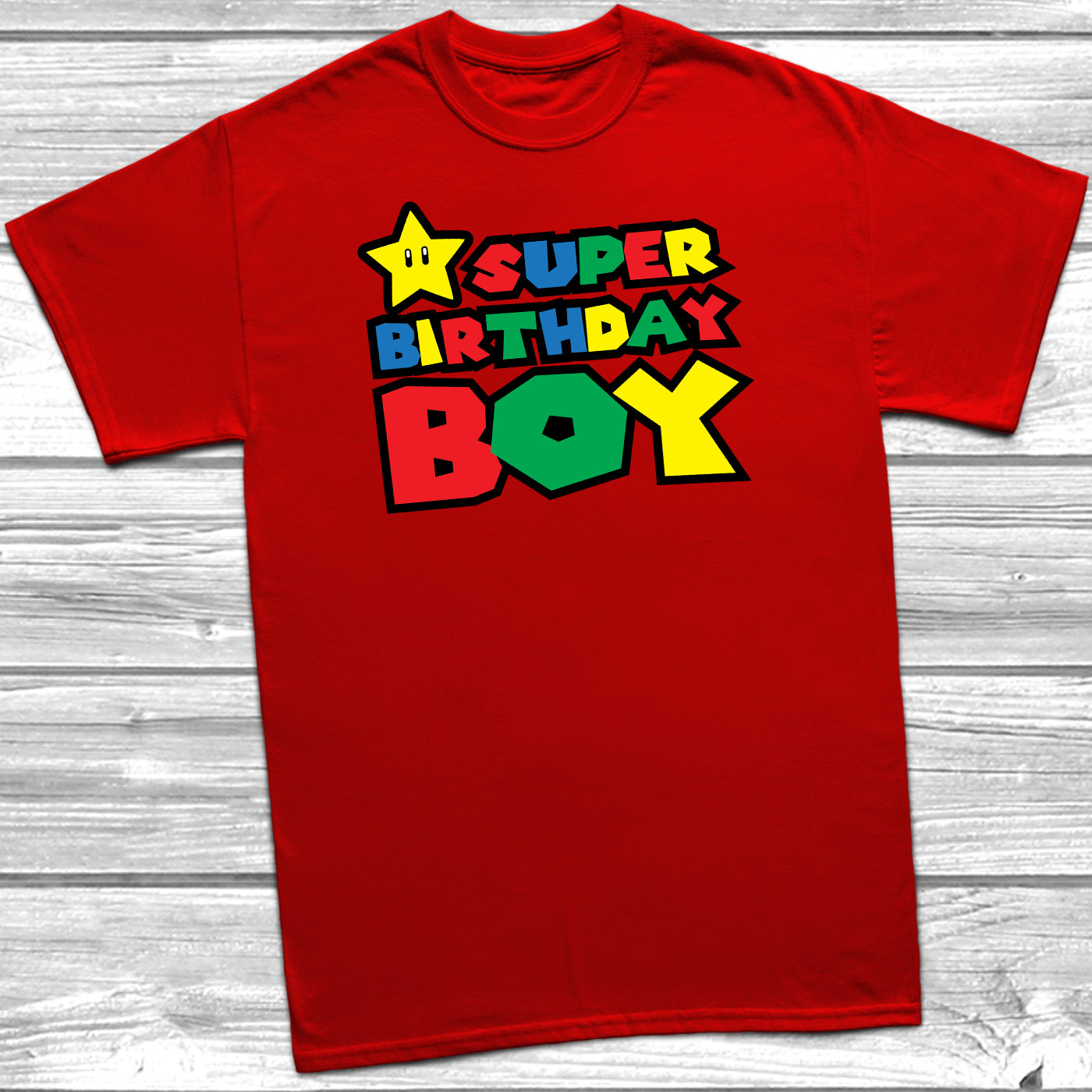 Super Birthday Boy Kids T Shirt Mario Funny Gift Bday Luigi Ebay - luigi roblox shirt