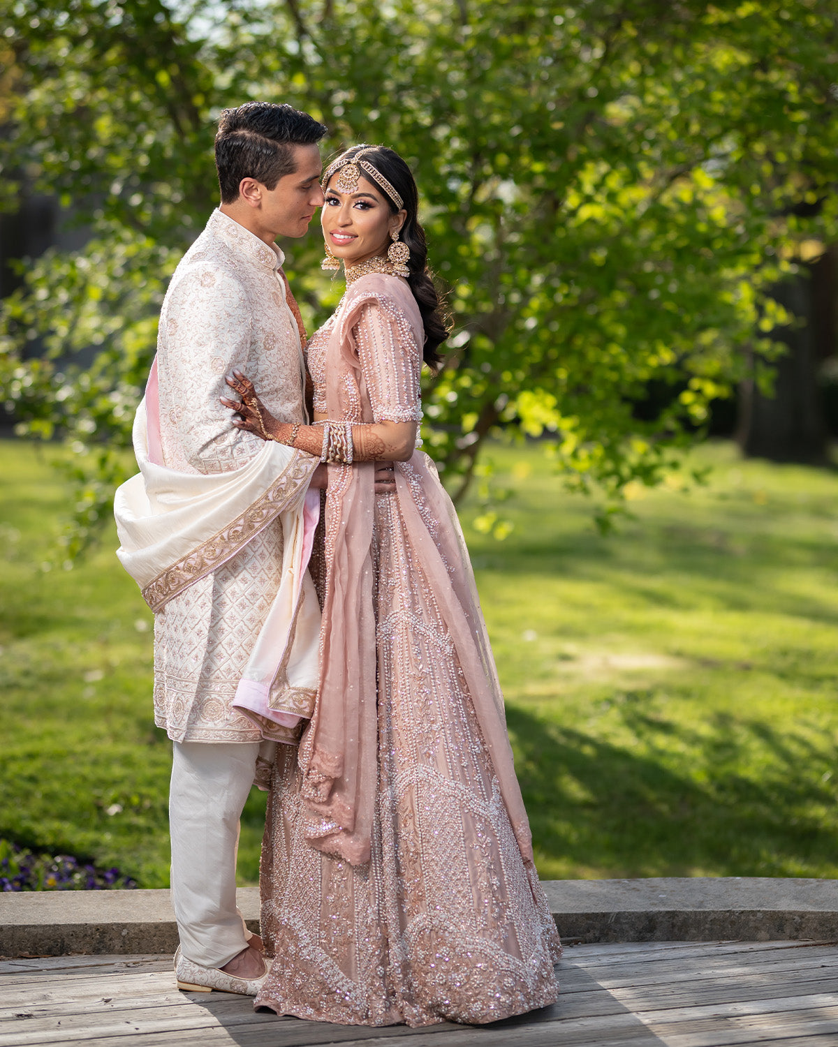 Shuroooq Khan in the Chavvi Lehenga by Seema Gujral at KYNAH