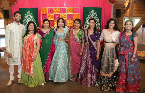 Shreya and her family and friends 