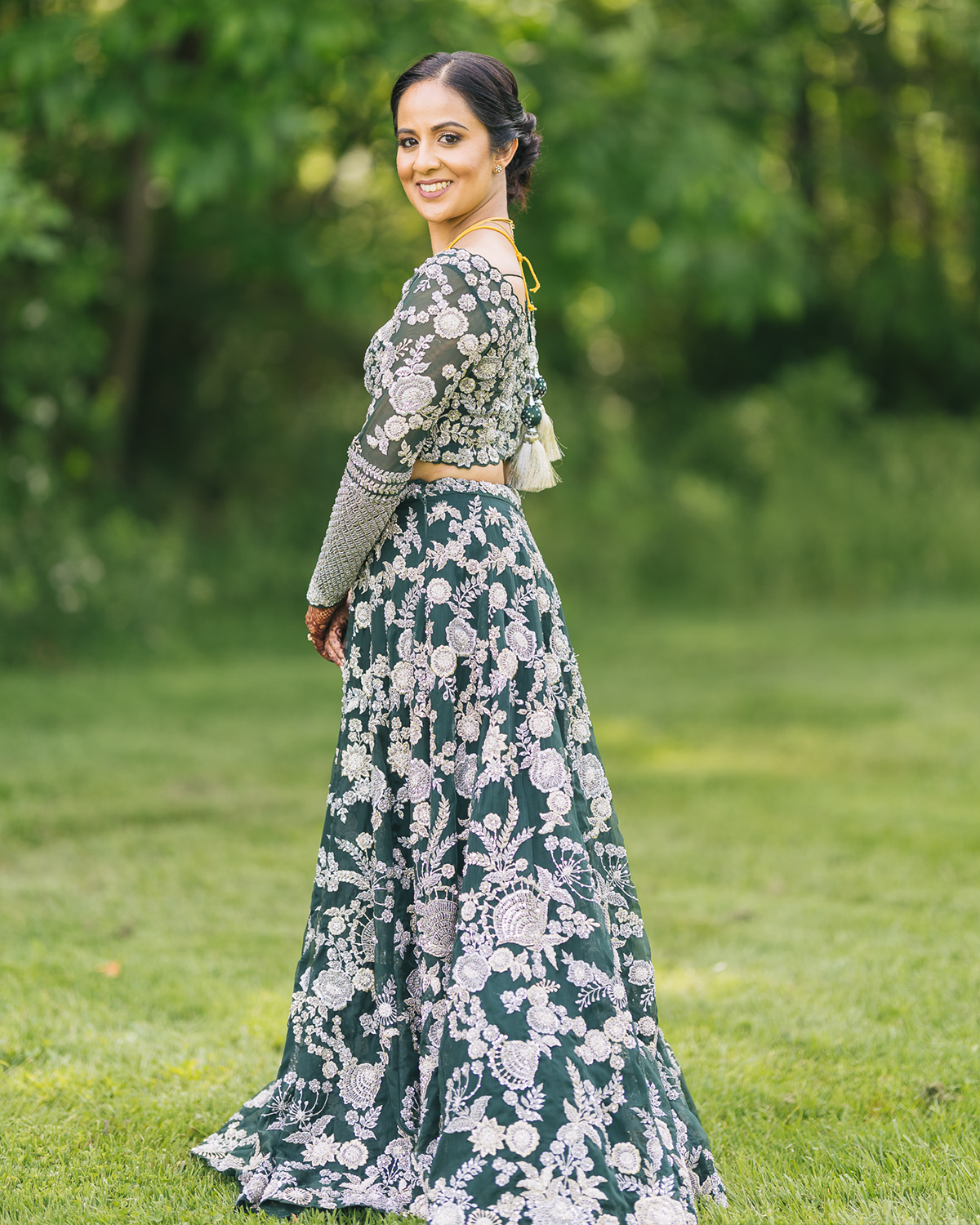 Gayatri Ravi in the Elizabeth Lehenga by KYNAH