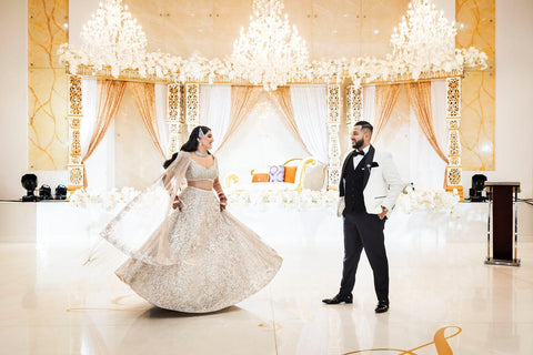 The Bride and Groom sharing a dance