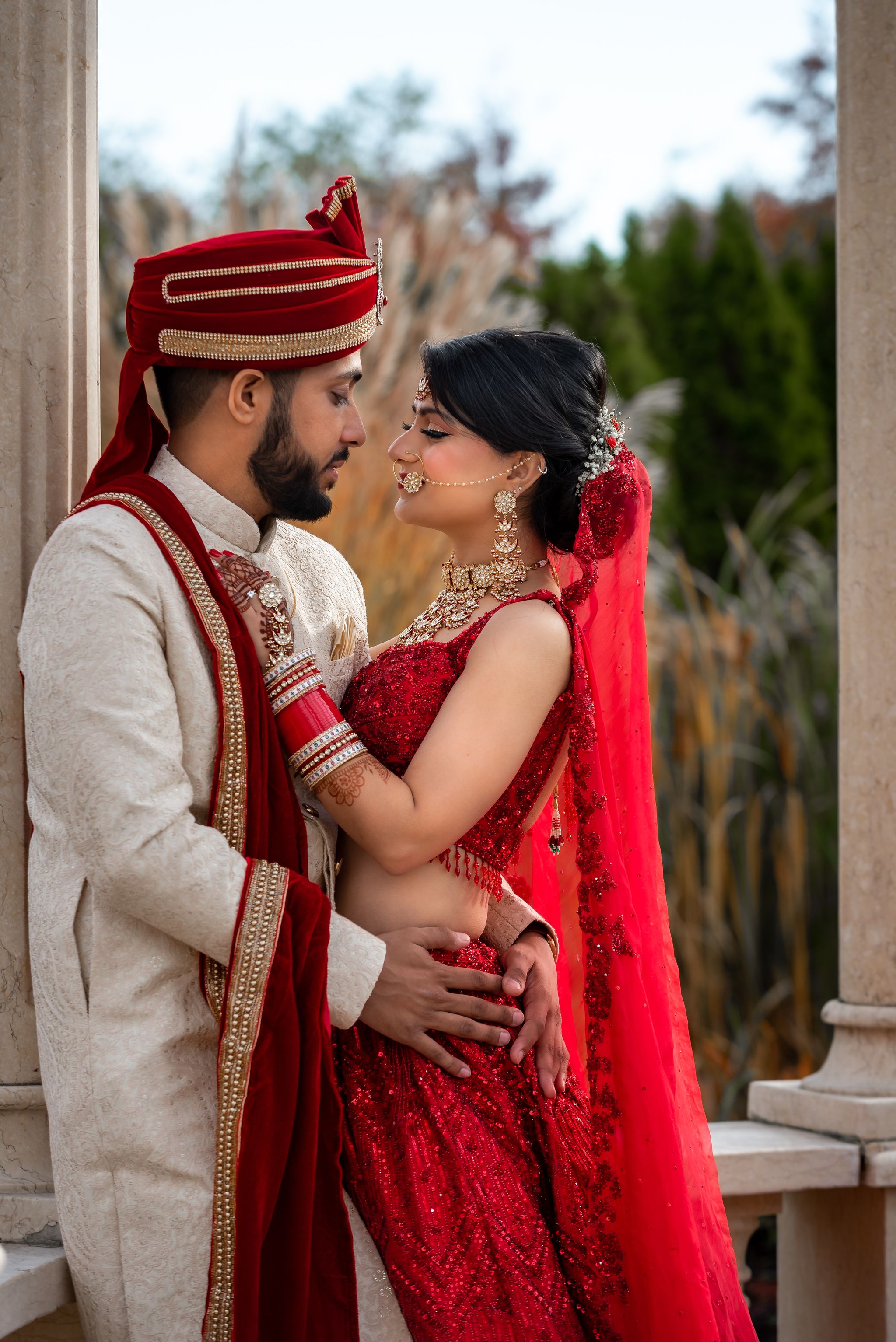 Aditi Lamba in Seema Gujral’s Ruby Lehenga