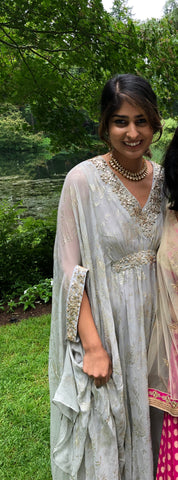 Gray Indian Outfit Kaftan 