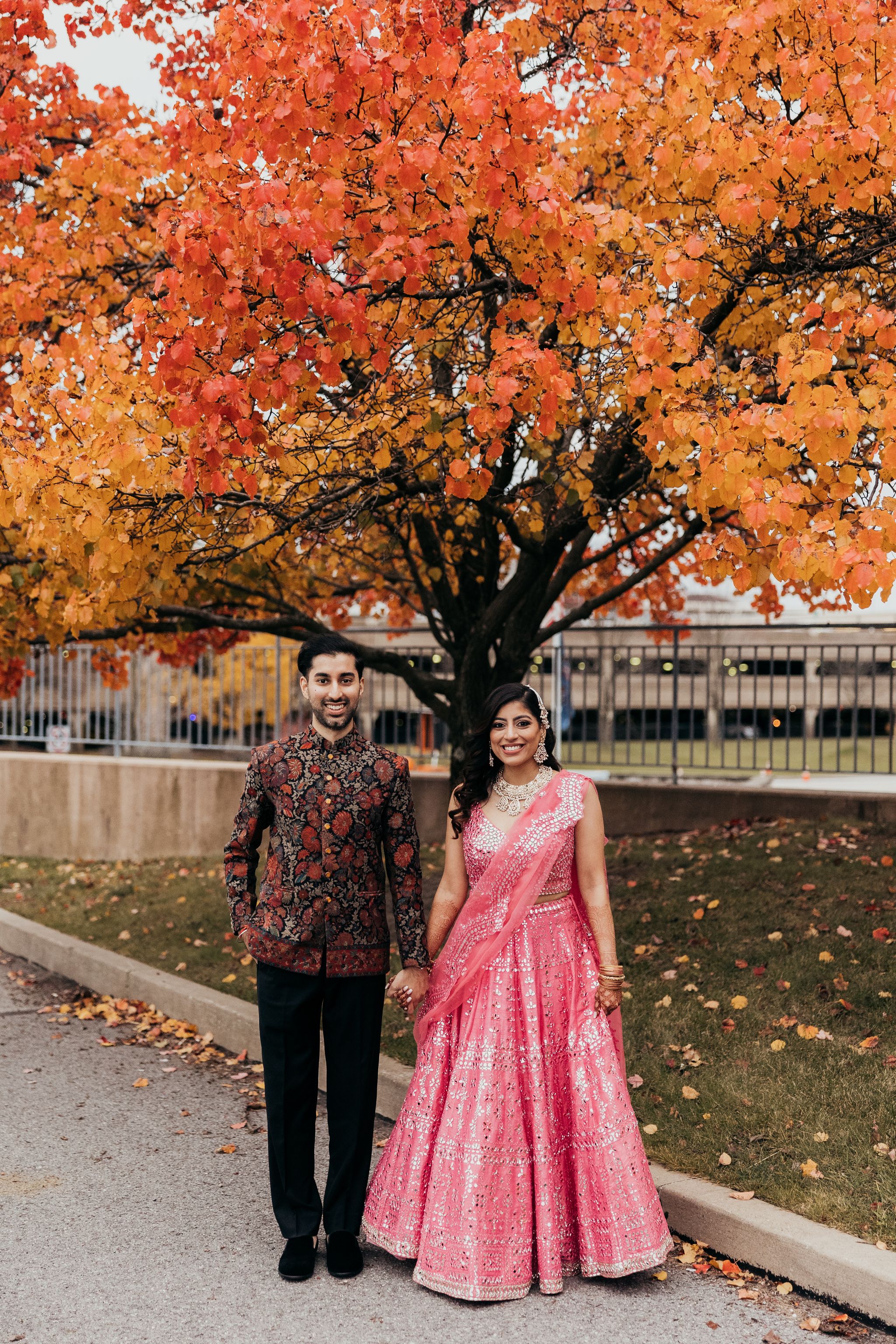 Shruti Valjee in the Saffron Lehenga by Seema Gujral