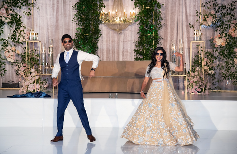 The Bride and Groom At their Reception