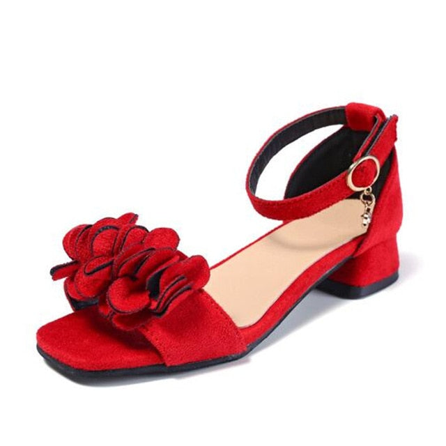 baby girl red sandals
