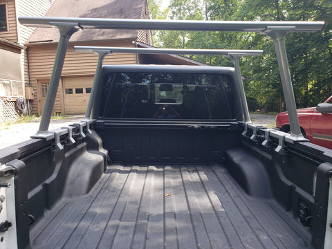 Thule TracRac Bed Rack Installed With Clamps