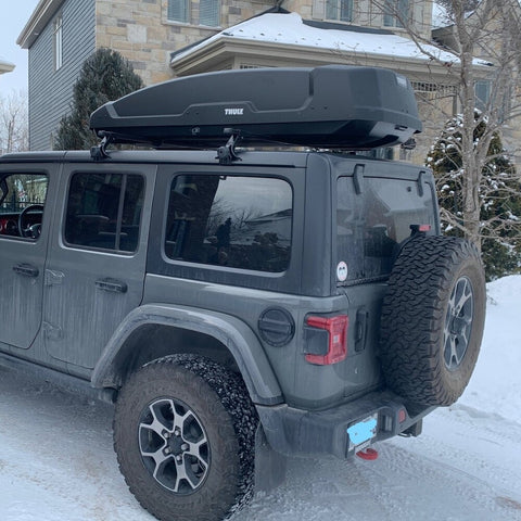 Thule Roof Top Cargo Carrier For Jeep Wrangler