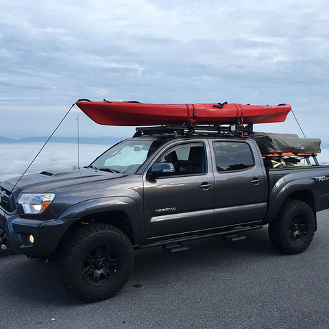 front runner tacoma ladder rack roof rack with kayak on top
