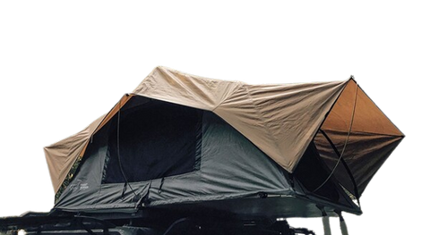 Side View Of The Deployed Front Runner Roof Top Tent