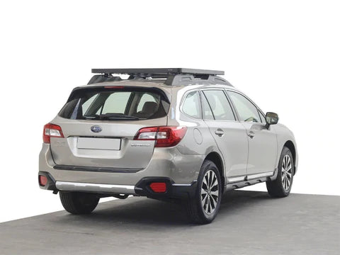 rear view of a subaru outback roof rack