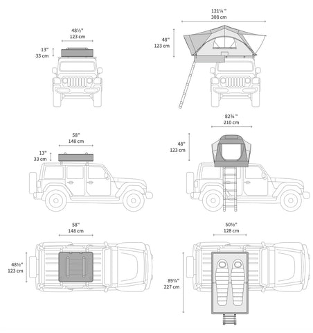 iKamper x cover mini 2.0 dimensions