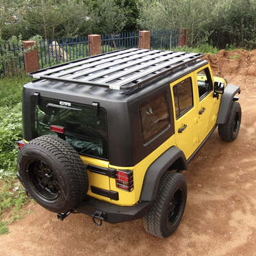 PS4X4 Jeep Wrangler JK 4 Door Roof Rack Steel Flat Cage Roof top tent -  PS4X4