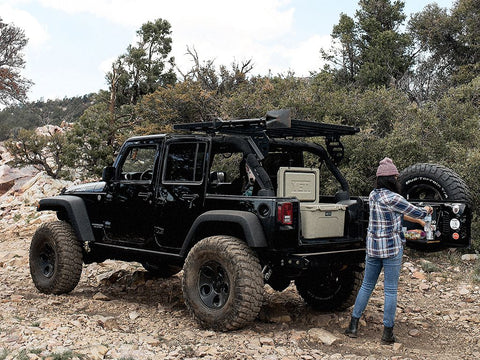 Arriba 69+ imagen jeep wrangler roof rack for roof top tent