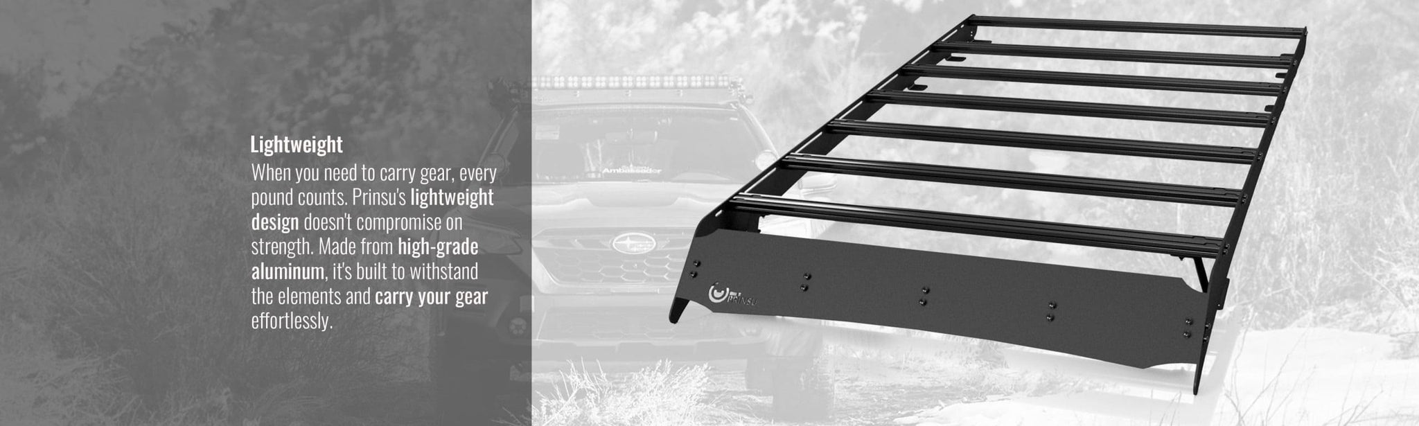 lightweight prinsu tacoma roof rack