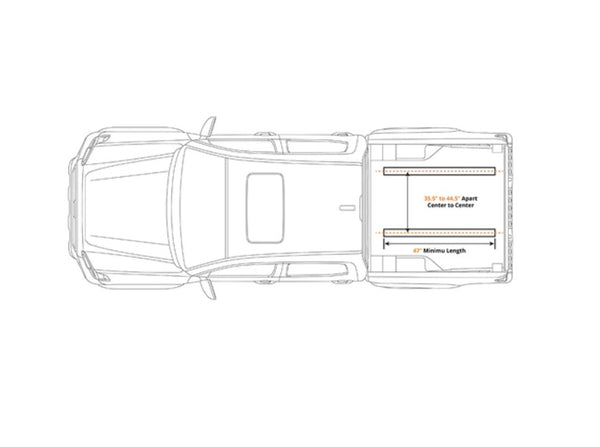 Bajarack Standard Roof Basket For Camper Shell Off Road Tents