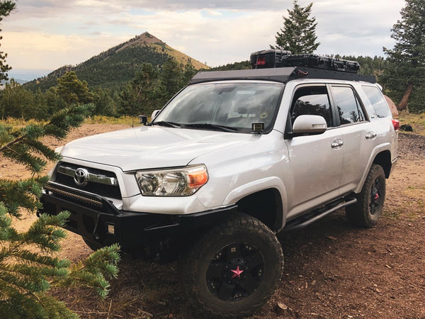 white 2018 4runner with bashbar