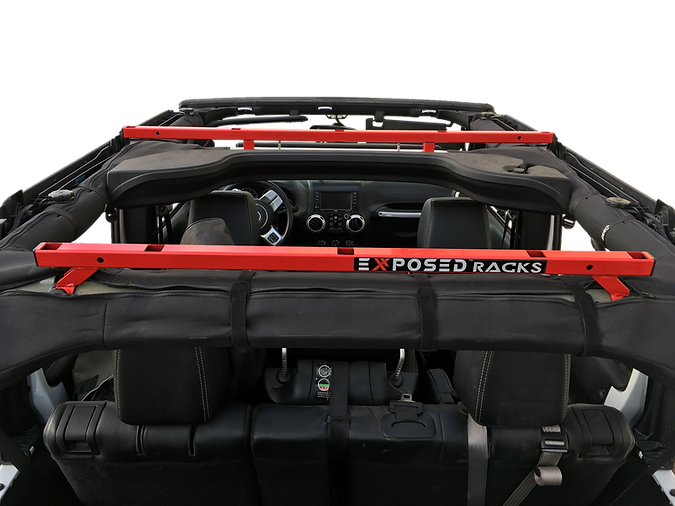 Exposed Racks 9704 Red Click-In Soft Top Roof Rack Jeep Wrangler JKU – Off  Road Tents