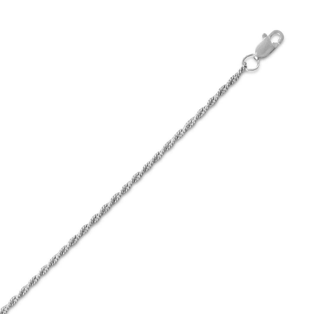 Oxidized Curb Rope Chain (1.7mm)